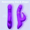1PC Thrusting Dildo Vibrator For Women, 5 IN 1 App Control G Spot Vibrators With 5 Thrust Dildos & Flapping Bunny & One-click Burst, Adult Sex Toys For Female Vaginal Stimulation - Image 4