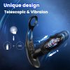 3-in-1 Prostate Massager Vibrator - Dual Penis Ring, 3 Thrusting Speeds, 12 Vibration Modes, Soft Silicone for Men, Women, and Couples (Black) - Image 7