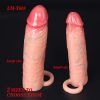Optional Size Reusable Silicone Penis Sleeve, Super Soft Silicone Penis, Penis Extender, Stretchable Penis Ring Adult Sex Toys, Suitable for Men And Couples, Elastic Penis Ring Adult Sex Toys And Games - Image 8