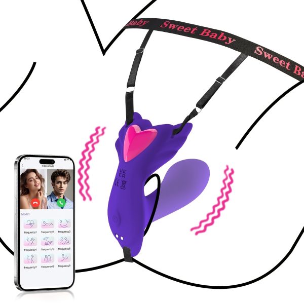 Panty Wearable Vibrator With 9 Vibration Modes, Dual Motors, APP Control - G-Spot Stimulator, Vibrating Tool For Women