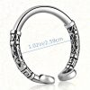 Stainless Steel Textured Penis Ring for Men, Ergonomic Glans Circle Ring, Comfortable Fit, Sensory Play, No Battery Required - Image 5