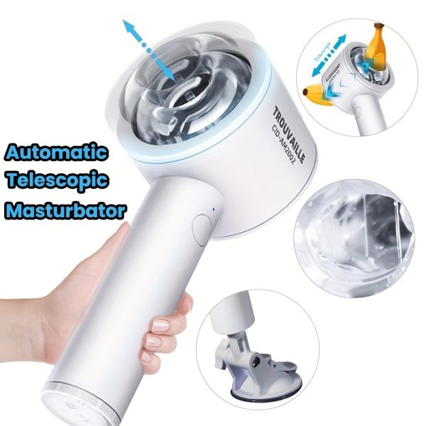 Automatic Thrusting Male Masturbators, Pocket Pussycats Male Masturbators Cup With 7 Thrusting & Vibrating Modes Mens Stroker Blowjob Sex Machine, Dual Open-Ended Penis Massager Self Pleasure Toys