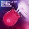 Dildo - Rose Dildo Vibrator - Upgraded Adult Toys with 10 Sucking & Vibrating Modes for Women Clitoral Nipple, Rose Sucker Sex Toy Clitorial G Spot Vibrators for Woman Couples Adult Sex Game - Image 2