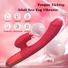 A Rechargeable Rabbit-shaped Vibrator for Women with 10 Adjustable Vibrations And 7 Thrust Modes - G-spot And Clitoral Stimulator, Smart Heating, USB Charging Cable Included, Suitable for Female And Couple Pleasure. - Image 2
