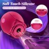 Dildo - Rose Dildo Vibrator - Upgraded Adult Toys with 10 Sucking & Vibrating Modes for Women Clitoral Nipple, Rose Sucker Sex Toy Clitorial G Spot Vibrators for Woman Couples Adult Sex Game - Image 4