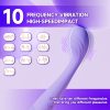 Adult female sex toys, clitoral G-spot vibrator with 10 powerful vibration modes, clitoral nipple stimulator finger bullet vibrator strapless dildo toy for couples - Image 2