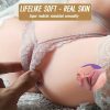 3D Vagina Clitoris Male Masturbator Cup 1LB Realistic Pocket Pussy Sex Doll with Lifelike Breasts Strong Suction Channel Adult Toy for Men - Image 2