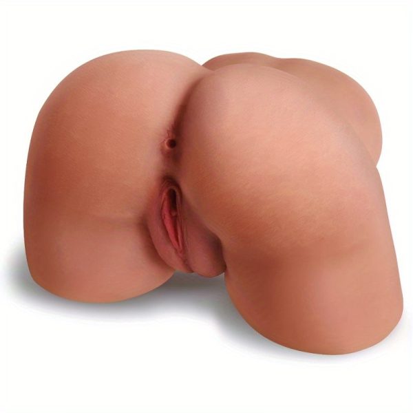 1pc Realistic Silicone Pocket Pussy Stroker, Mini Male Sex Toy with Anal, Portable Adult Pleasure Device, No Battery Needed, 3LB