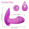 [Realistic Dildo Wearable Vibrator] 1pc Realistic Dildo Wearable Panty Vibrator - Remote Control Clitoral Vibrator Nipple Dildos Massager For Women Pleasure - 10 Powerful Vibrating Sex Toy For Couples Quiet & Small - Image 5