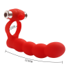 Dual Penetration Vibrating Double Dildo with Cock Ring Penetrator Men Couple Anal Plug Sex Silicone Butt Plug Strapon 7 Speed Women Pleasure - Image 4
