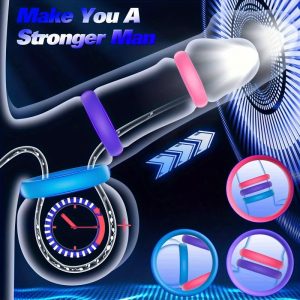 Three Color Lollipop Lock Ring, Men'S Ring, Can Last for Sexual Intercourse, Penis Ring, And Sex Toy.