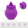 1pc Rose Tongue Licking Vibrator G Spot Nipple Clit Stimulation Tongue Licking Vibrator Oral Tongue Simulation Massager Adult Toys, 10 Tongue Licking Vibration Mode Portable Sex Toys Anal Sucking Stimulation Prostate Vibrator Sex Toys - Image 10
