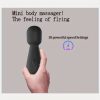 Vibrator Wand, Adult Sex Toy, Clitoral Vibrators, Anal Vibrators, Vaginal Vibrator, Sex Vibrators, Clitoral Stimulation Woman Female Masturbation Wand Vibrator, 10 Modes G-Spot Massager, Clitoris Stimulator for Women, Anal Plug Toys for Adult-black - Image 2