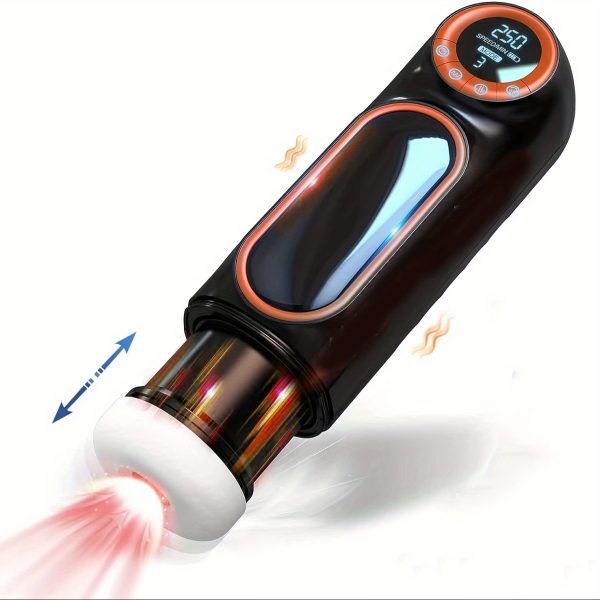 Automatic Male Masturbators Adult Sex Toys for Men with 10 Vibration Thrusting & 4 Suction for Penis Stimulation, 3D Realistic Vagina Pussy for Man Masturbation Stroker