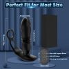 3-in-1 Prostate Massager Vibrator - Dual Penis Ring, 3 Thrusting Speeds, 12 Vibration Modes, Soft Silicone for Men, Women, and Couples (Black) - Image 5