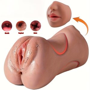 1pc Male Vagina Ass Oral Sex 3in 1 Male Masturbator - Adult Sex Toys, Male Sex Dolls 3D Realistic Vagina Portable Flesh Sex Dolls Pocket Pussy Adult Toys Oral Sex Male Stroker Vagina Oral Sex Male Masturbator
