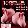 Rabbit Vibrators For Women Nipple Sucker G-Spot Vibrator Massager Sex Toys Soft Silicone Breast Massage With 10 Vibration Mode For Couple Female Rechargeable Adult Pink Nipple Clamp Toy Sextoy - Image 7
