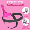 Adjustable Vibrating Starp-on Dildo for G-spot Anal Vagina Stimulation, Headband Anal Butt Plug Dildo Vibrator for Couple And Women, Wearable G Spot Vibrator Dildo Clitoral Nipple Massager with 10 Vibration Modes, Adult Sex Toys for Women Men Couples - Image 4