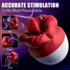 Dildo - Vibrator Sexual Toys For Women - 4 In 1 Tongue Vibrators Dildo Rose Sex Toys With 10 Licking & 10 Vibration Mode, G Spot Stimulator Pleasure Tools For Female Couples Games, Sex Toy For Women, Adult Toys For Her, Dildo, Dildoes For Woman - Image 3