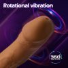 Ultra-Quiet USB Rechargeable Silicone Dildo Vibrator for Women - Realistic Penis Design with 10 Frequency Vibration & 360° Rotation, Clitoral Stimulation Adult Toy - Image 6