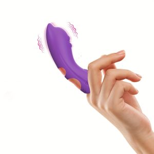 Rechargeable Purple Silicone Finger Vibrator - 500mAh Lithium Battery, Wireless Clitoral & G-Spot Stimulator, Ergonomic Design for Pleasure, Ideal for Women, Vibrator Rechargeable