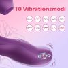 Clitoris G-Spot Vibrator Dildo for Her, 3-in-1 Tongue Licking Sucking Vibrators with 10 Vibration & 5 Flapping Pulsation & 5 Licking Suction Modes, Clitoral Nipples Massager Anal Butt Plug Vagina G Spot Stimulators Adults Sex Toys for Women Couples - Image 6