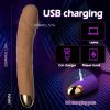 Ultra-Quiet USB Rechargeable Silicone Dildo Vibrator for Women - Realistic Penis Design with 10 Frequency Vibration & 360° Rotation, Clitoral Stimulation Adult Toy - Image 5