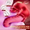 Dildo - Vibrator Sexual Toys For Women - 4 In 1 Tongue Vibrators Dildo Rose Sex Toys With 10 Licking & 10 Vibration Mode, G Spot Stimulator Pleasure Tools For Female Couples Games, Sex Toy For Women, Adult Toys For Her, Dildo, Dildoes For Woman - Image 4