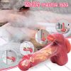 Telescopic Rotating Realistic Dildo Anal Vibrator With Tongue Licking Clitoral Stimulator With Handsfree Base, 5 In 1 G-Spot Vibrator With 5 Thrusting & 10 Vibrating & Heating Modes, Clit Massager Anal Butt Plug Dildo Adult Sex Toys For Women Couples - Image 6