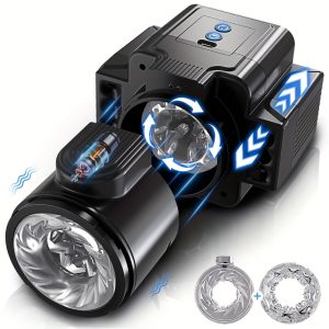 Automatic Male Masturbator Telescopic Rotation Masturbation Cup Simulation Piston Blowjob Adult Good Sex Toy for Men, 7 Telescopic Modes&7 vibration modes, telescopic Male Automatic Masturbators automatic piston, The Best Gift for Christmas