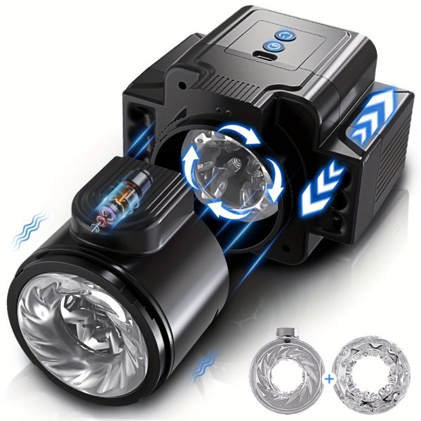 Automatic Male Masturbator Telescopic Rotation Masturbation Cup Simulation Piston Blowjob Adult Good Sex Toy for Men, 7 Telescopic Modes&7 vibration modes, telescopic Male Automatic Masturbators automatic piston, The Best Gift for Christmas