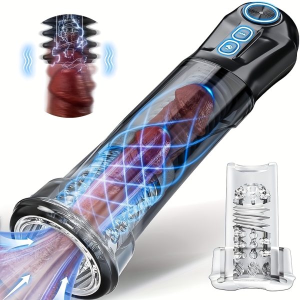 2025 2-in-1 Electric Male Masturbator Airplane Cup, New 3 Suction And 7 Vibration Modes, Masturbator Penis Exercise, Male Masturbator Cup Adult Toy, Sex Toy, Male Masturbator Toy