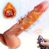 8.7-inch Realistic Thrust Personal Massager Vibrator With Remote Control_10 Vibration And Telescopic Modes, Liquid Silicone, USB Charging, Suitable For Men And Women For G-spot And Anus - Image 6