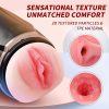 1pc Fitvan Telescopic Silicone Masturbator for Men, 8-Speed Vagina Simulation, Rechargeable Lithium Battery, Sensual Textured Design, Odorless TPE Material, Portable Pocket Size Adult Sex Toy - Image 2