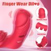 Finger Vibrator Female Sex Toys - G Spot Vibrator Clitoral Stimulator Rose Toy with 9 Powerful Vibration Modes, Adjustable Nipple Massager Anal Stimulatuion Adult Sex Toys & Games for Women Couples - Image 5