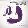 Clitoral Sucking Vibrator for Clit G Spot Stimulation, Vibrating Anal Butt Plug G-Spot Dildo Massager Adult Sex Toys with 10 Suction & 10 Vibrations Patterns for Women and Couples, Anal Nipples Vagina G Spot Stimulator for Men Women Pleasure Games - Image 6