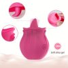 1pc Rose Tongue Licking Vibrator G Spot Nipple Clit Stimulation Tongue Licking Vibrator Oral Tongue Simulation Massager Adult Toys, 10 Tongue Licking Vibration Mode Portable Sex Toys Anal Sucking Stimulation Prostate Vibrator Sex Toys - Image 3