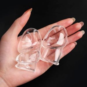 2 Pcs Reusable Penis Extender Sleeve Enlarge Soft Stretch Cock Girth Enhancer Sleeve Enlargement Delayed Ejaculation G Spot Stimulation Glans Condom Male Adult Sex Toys for Men Couples