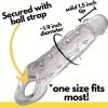 Clearly Ample Penis with Strechy Ball Strap for Men Women and Adult Couples Reusable Sleeve for Size Length and Girth Soft and Firm with Textured Nubs 9.1 Inch - Image 4