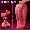 Realistic Tongue Vibrator for Women - 10 Vibration Modes, USB Rechargeable Licking & Thrusting Stimulator, Liquid Silicone G-Spot, Clitoral, Nipple Toy for Solo or Couples Play, Adult Pleasure Toy | Solo Play Toy | Skinlike Texture - Image 2