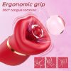 1pc Vibrator for Women - 4IN1 Clitoral Liquid Silicone Toy, 10 Tongue Licking, 3 Sucking Nipple Suction, Female G Spot Couple Sex Toy - Image 3