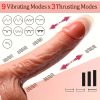 [Realistic Silicone Vibrator] 1pc Realistic Silicone Thrusting Dildo Vibrator - Heating and Vibration, Remote-Controlled Strong Suction Cup, Lifelike Design for Clitoral G-Spot Stimulation, Wireless Adult Sex Toy for Women and Couples - Image 2