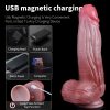 1pc 9.45 Inch Realistic Thrusting Dildo Vibrator Female Sex Toys, Liquid Silicone Anal Dildos For Vagina Nipple Stimulation With 3 Thrusting & 10 Vibrating & Heating Modes, Lifelike Penis G Spot Vibrator Adult Sex Toy For Men Women Couples - Image 10