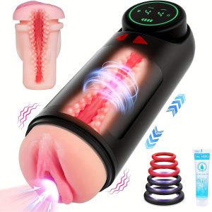 1pc Sex Toys Automatic Male Masturbator - Adult Toys With 4 Sucking & Vibrating & Thrusting Modes, Sex Toys For Men Pocket Pussy Male Stroker For Penis Stimulation, Male Sex Toys LED Display