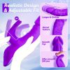 1PC Thrusting Dildo Vibrator For Women, 5 IN 1 App Control G Spot Vibrators With 5 Thrust Dildos & Flapping Bunny & One-click Burst, Adult Sex Toys For Female Vaginal Stimulation - Image 2