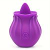 1pc Rose Tongue Licking Vibrator G Spot Nipple Clit Stimulation Tongue Licking Vibrator Oral Tongue Simulation Massager Adult Toys, 10 Tongue Licking Vibration Mode Portable Sex Toys Anal Sucking Stimulation Prostate Vibrator Sex Toys - Image 9