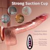 Realistic Thrusting Dildo Vibrator Sex Toys, Lifelike Remote Control Dildo for Clitoral G spot Stimulation with Vibrating & Thrusting & Heating Modes, Strong Suction Cup for Hands-Free Play, Adult Sex Toys for Women & Men & LGBTQ+ - Image 2