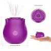Upgraded USB Rechargeable Rose Flower Suction Device - Vibrating Clitoral Stimulator for Sensitivity, 10 Frequency Patterns, Intimate Pleasure Toy for Couples - Image 4