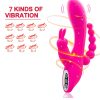 Dildo - Vibrator Dildo For Women, G Spot Rabbit Vibrators Clitoral Stimulator Realistic Dildo Anal Butt Plug Vibrator With 7 Vibrating Modes, Clit Nipples Massager Anus Vagina G-Spot Stimulation Rabbit Dildo Vibrators Adult Sex Toys For Men Women And Couples - Image 2