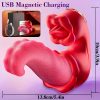 Dildo - Vibrator Sexual Toys For Women - 4 In 1 Tongue Vibrators Dildo Rose Sex Toys With 10 Licking & 10 Vibration Mode, G Spot Stimulator Pleasure Tools For Female Couples Games, Sex Toy For Women, Adult Toys For Her, Dildo, Dildoes For Woman - Image 6